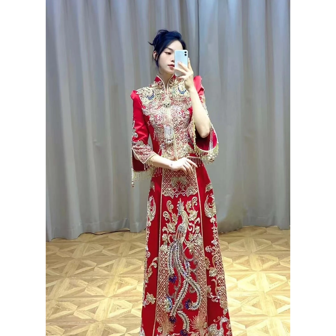 高端礼服秀禾新款撤柜款