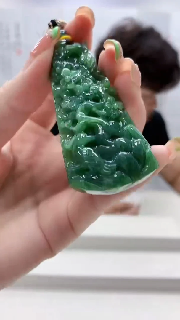 未镶嵌定制翡翠5145ry-毛货挂件50