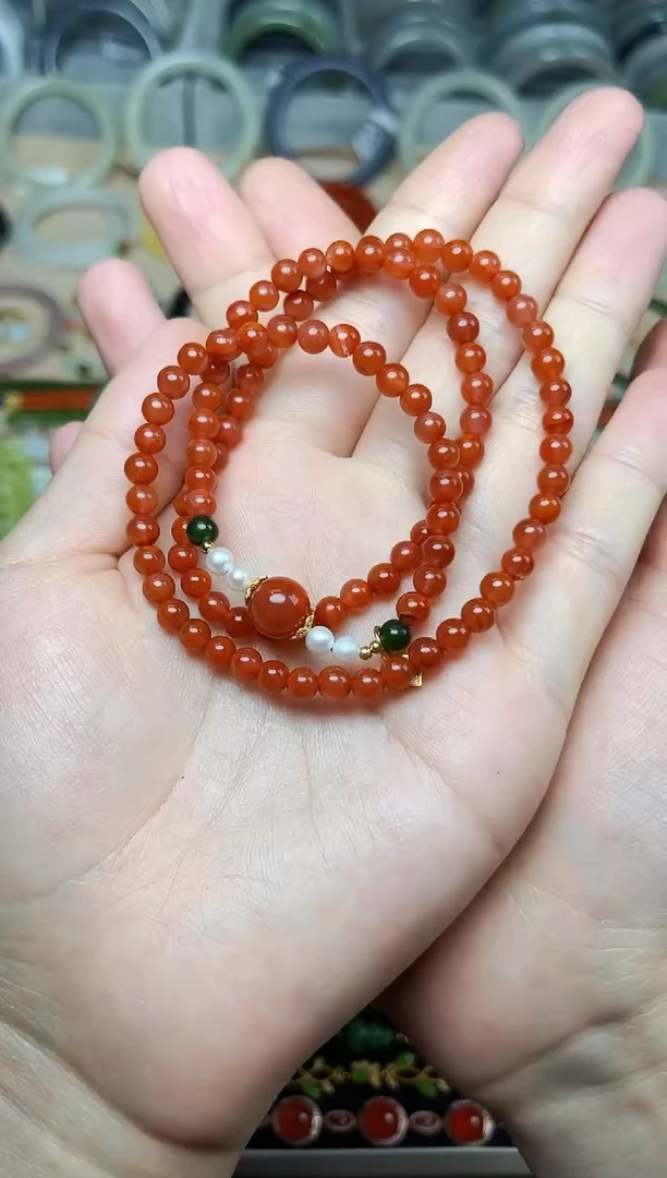 南红玛瑙手串未镶嵌多圈手串06