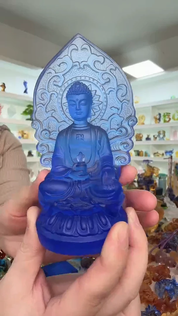 手工艺品琉璃药师佛