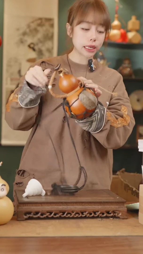【闪购商品】210号精品天然大漆工艺防渗内胆酒葫芦~