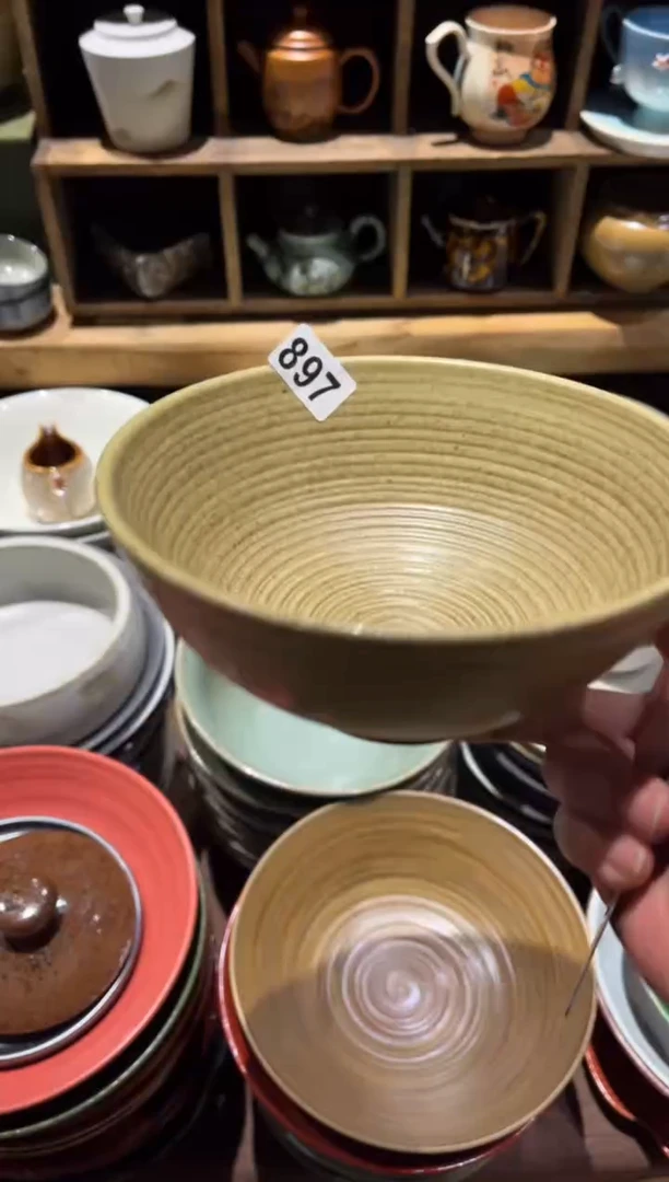 【闪购商品】瓷片897      燕麦黄面碗1个