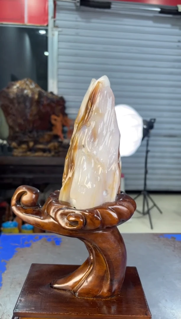 未镶嵌摆件硅化玉6