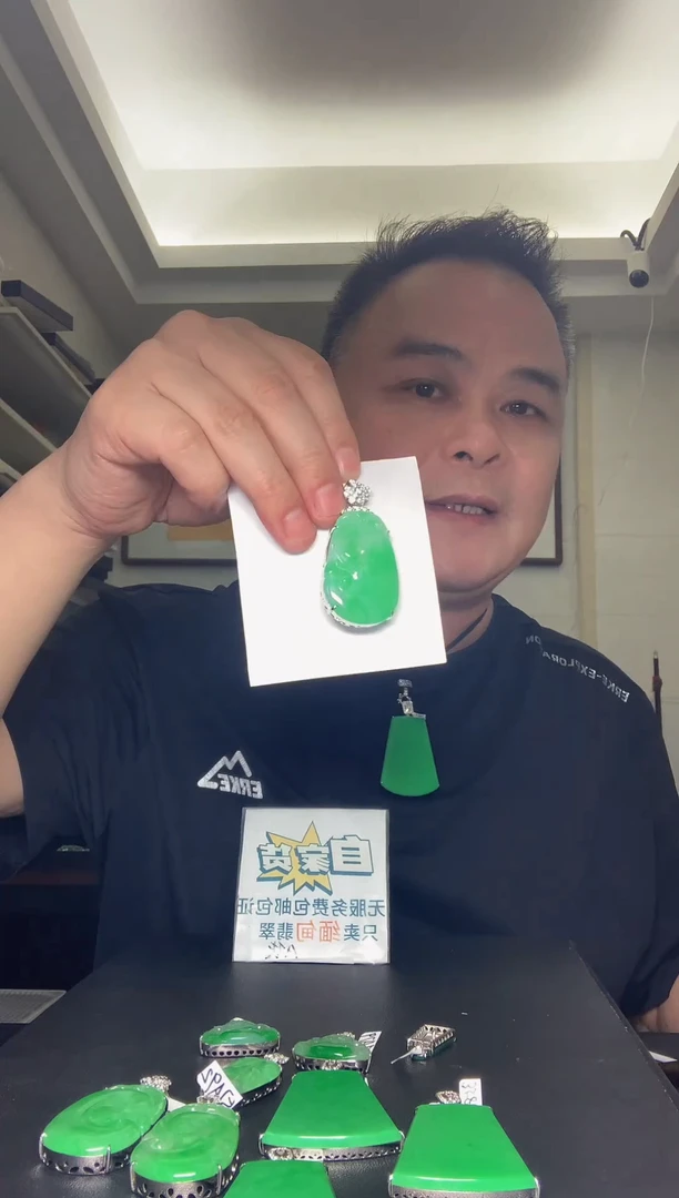 颈饰银S925镶嵌翡翠翡翠
