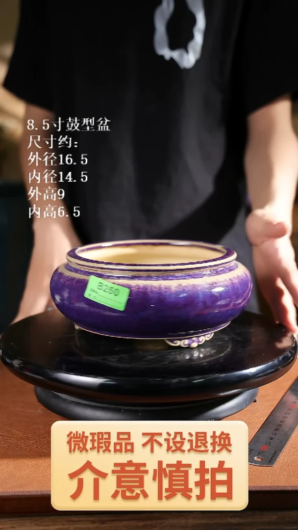 8.5寸鼓型盆   250