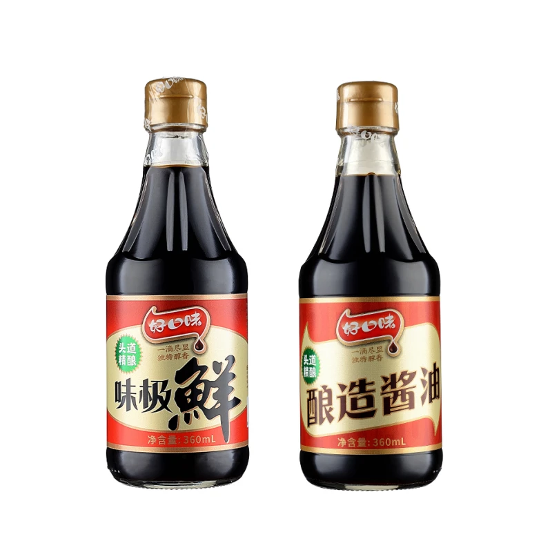 好口味酿造酱油360mL *1+味极鲜酱油360mL*1 增香提鲜调味