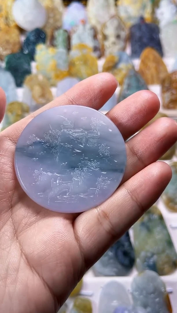 未镶嵌定制翡翠和*毛货定制苏工山水 不退不换