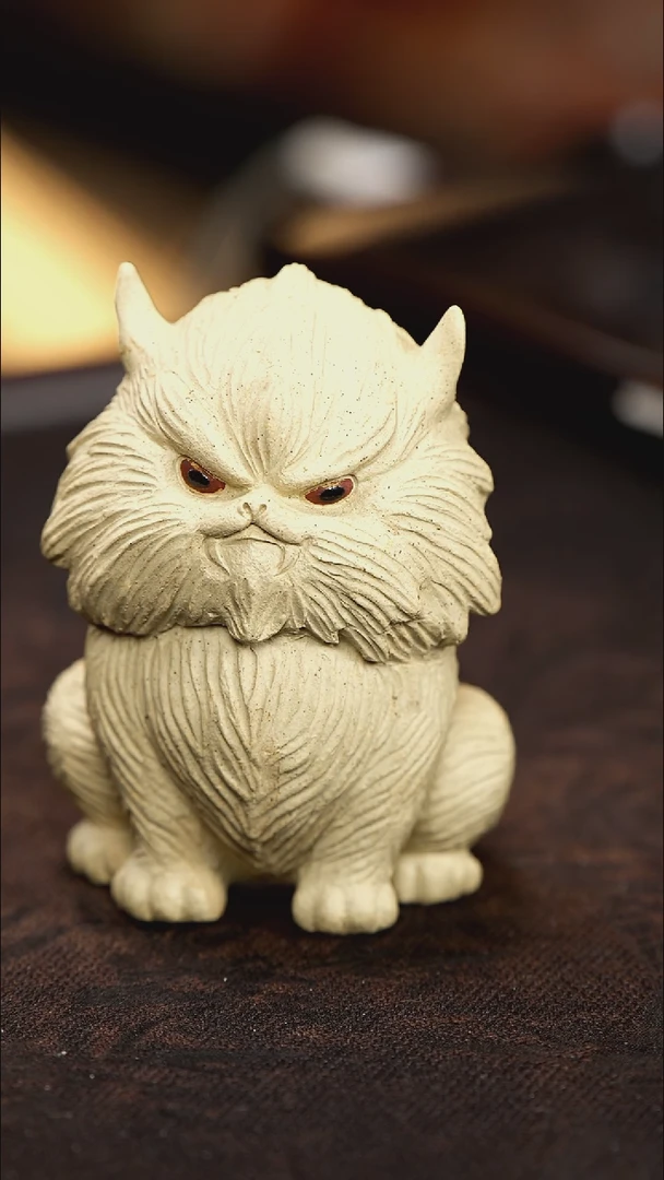 紫砂茶宠紫砂夜猫子