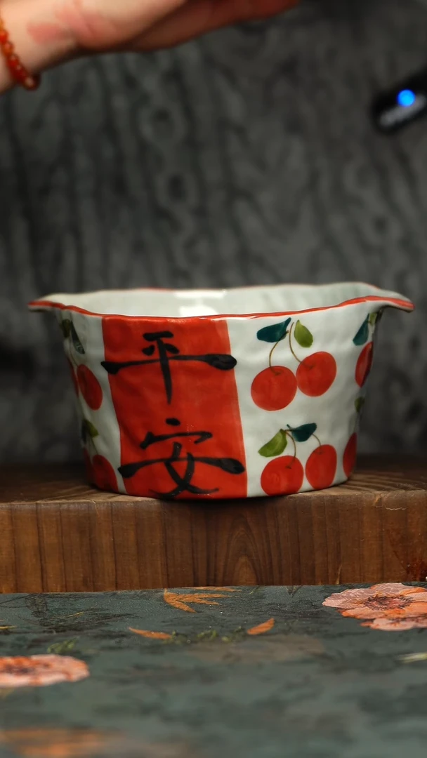 杯釉下彩手工手绘同款陶器