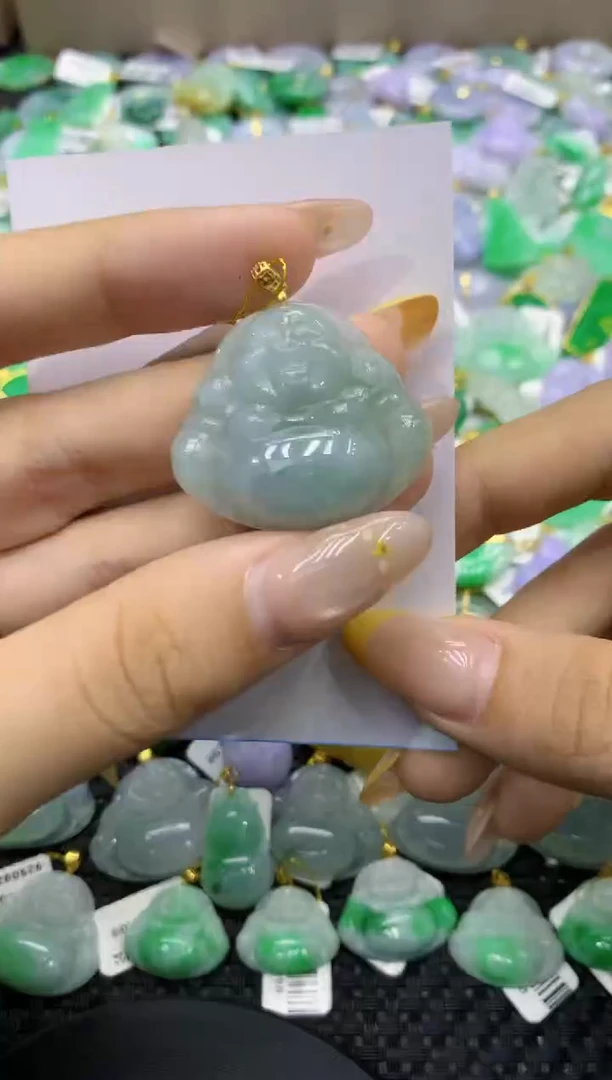 颈饰未镶嵌翡翠天然缅甸翡翠A货