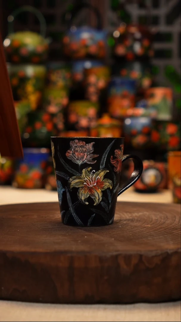 油画   釉下彩   杯子