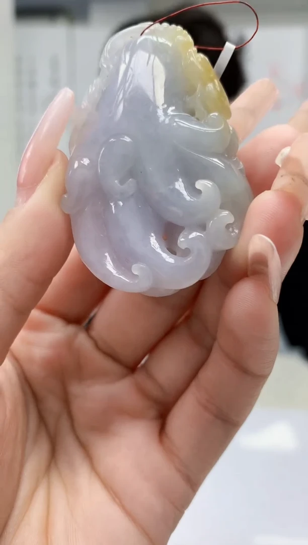 【闪购商品】定制翡翠未镶嵌5145lr-毛货挂件送珠链126