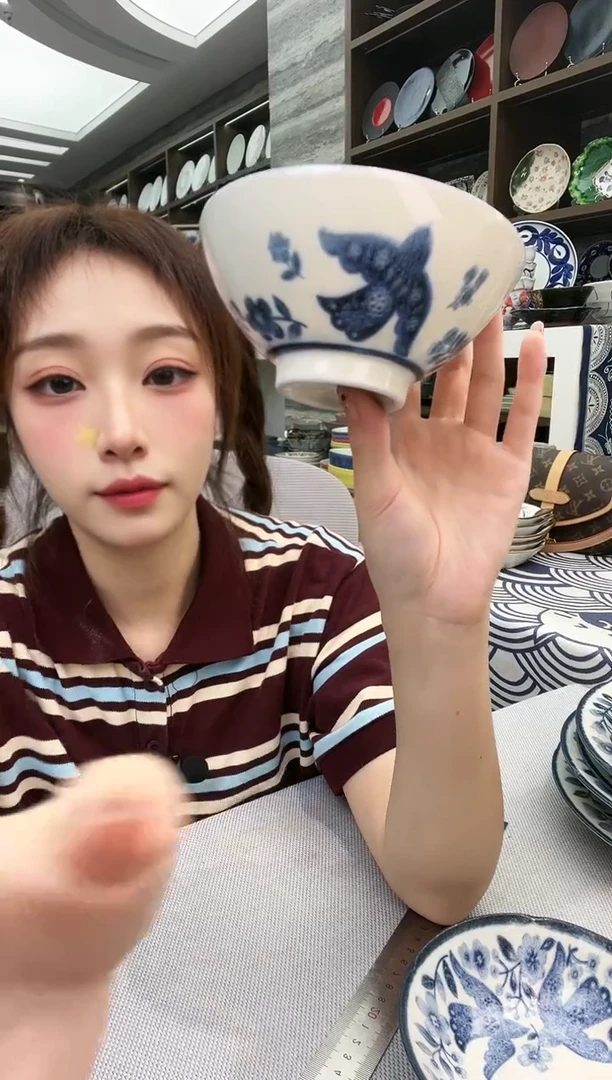 陶恋飞鸟饭碗12cm一支