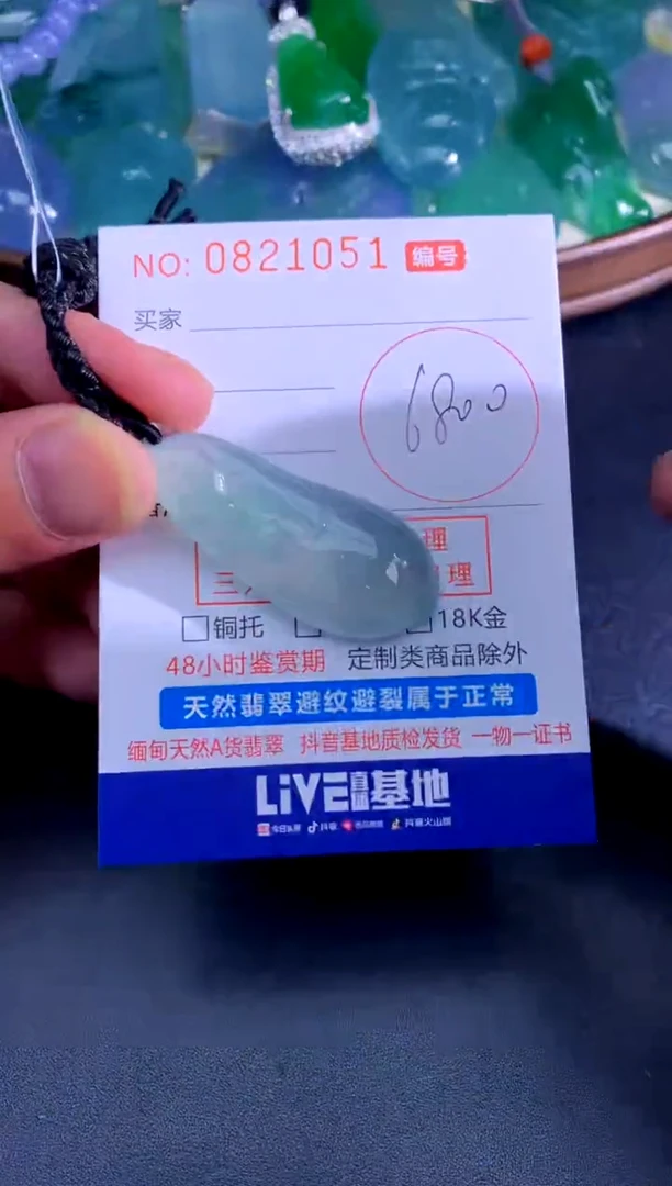 颈饰未镶嵌翡翠天然A货翡翠