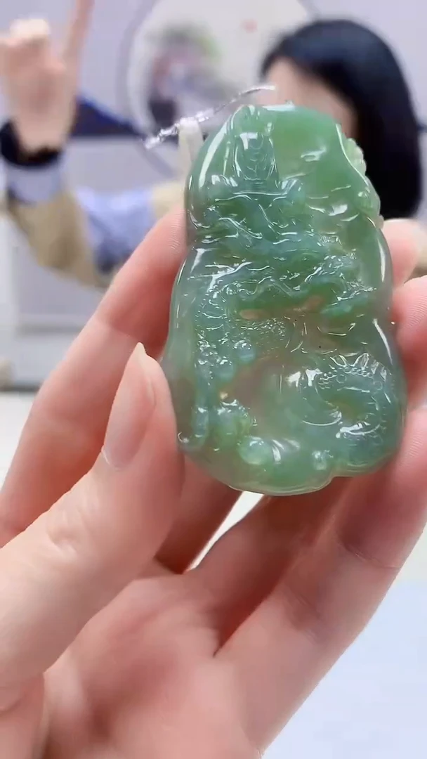 【闪购商品】定制翡翠未镶嵌3123zm-毛货挂件74观音