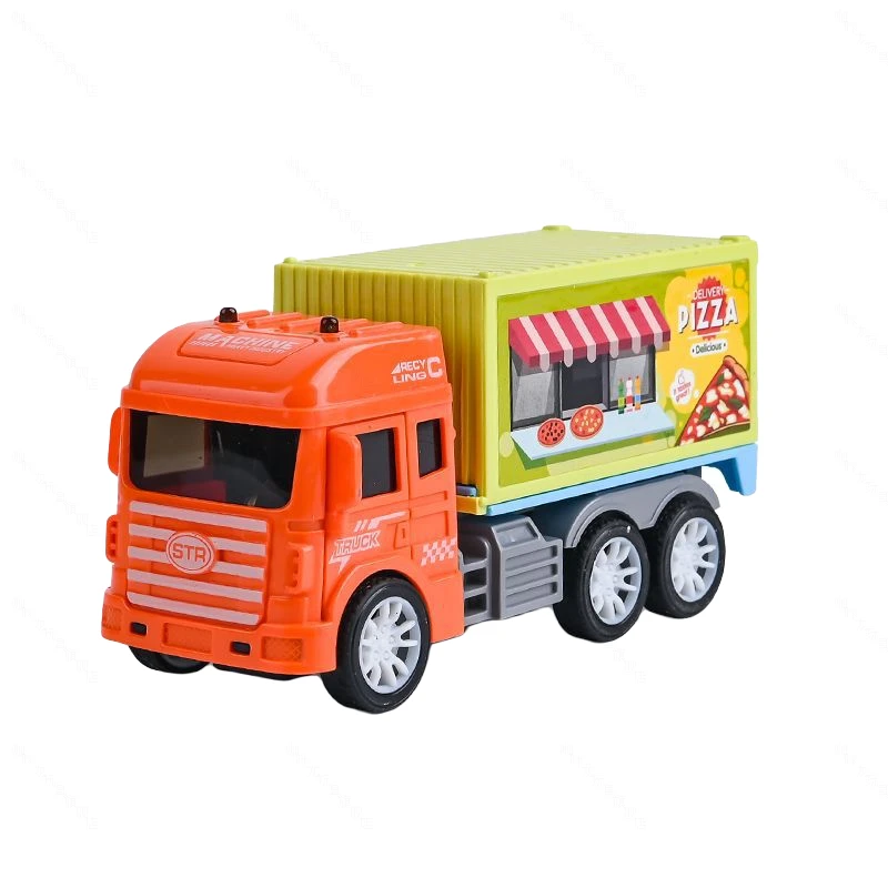 惯性玩具车卡通冰淇淋售卖车模型过家家小汽车益智玩