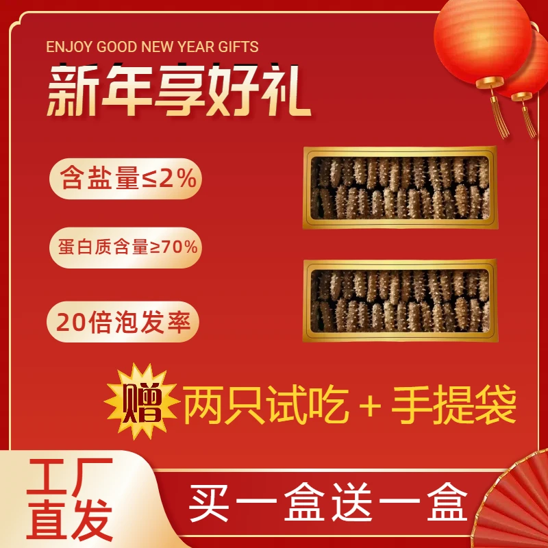 【新年大促】冷水速发20小时辽刺参滋补养生纯淡干海参
