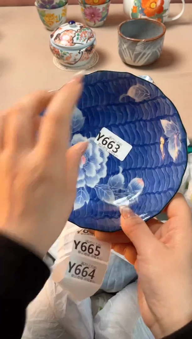 瓷片月***道瓷器瓷器Y663