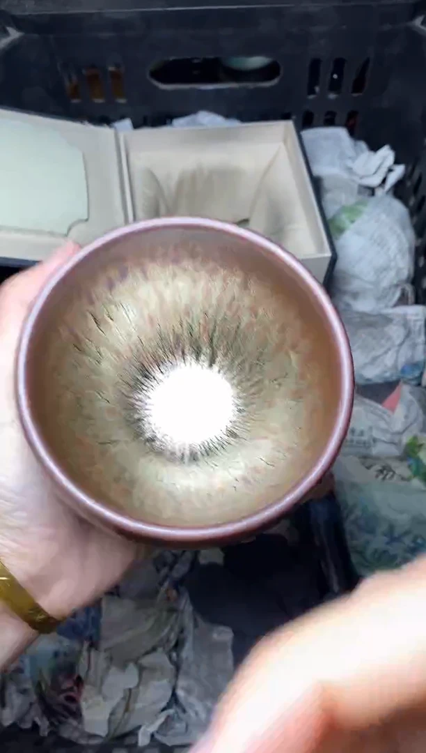 【闪购商品】茶盏金丝万缕 盏三疯建盏茶器