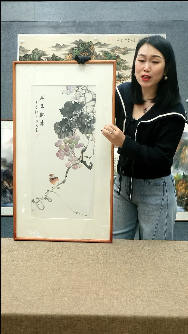 【闪购商品】国画52*92陈默如老师花鸟
