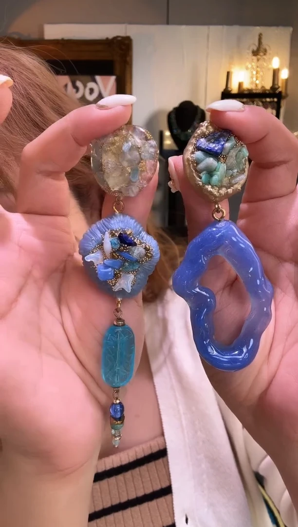 铜合金无蓝色圈圈耳环