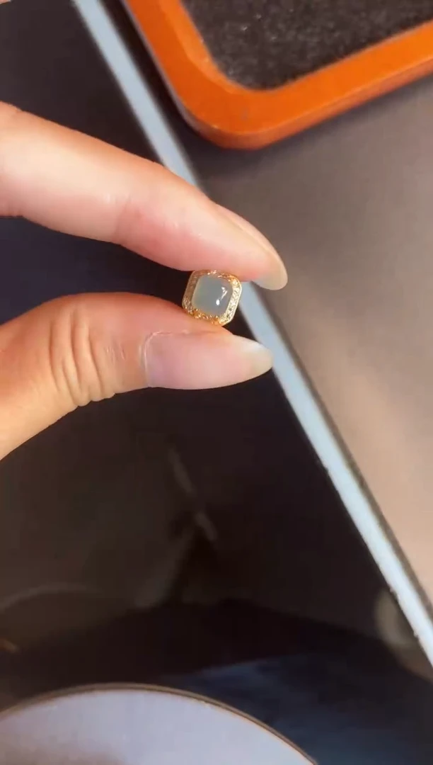 吊坠(不含链)银S925镶嵌翡翠天然A货翡翠