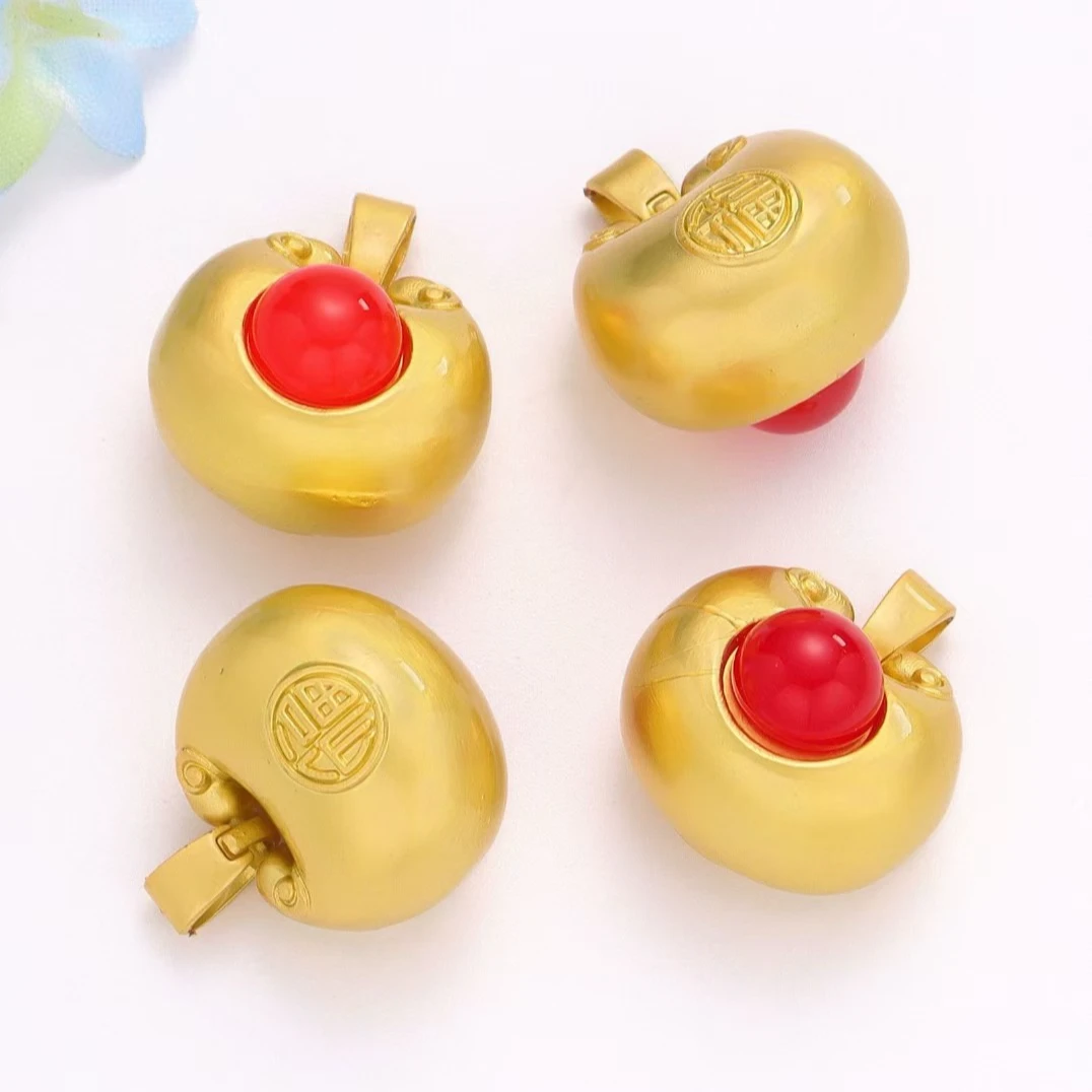 【赵公子专属】天然小胖福玉髓蛋面吊坠玛瑙合金镶嵌-赠合金链