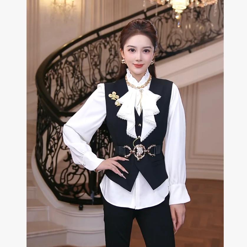 【芙娜妮】新款2025秋冬不规则女装上衣毛针织衫打底保暖F2531275AE