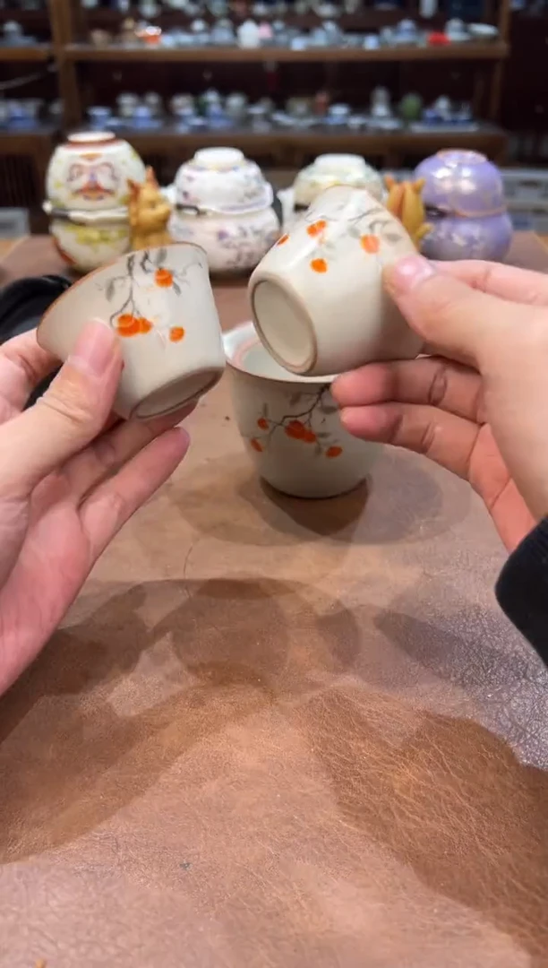 真的很便宜超好看会开片的旅行茶具