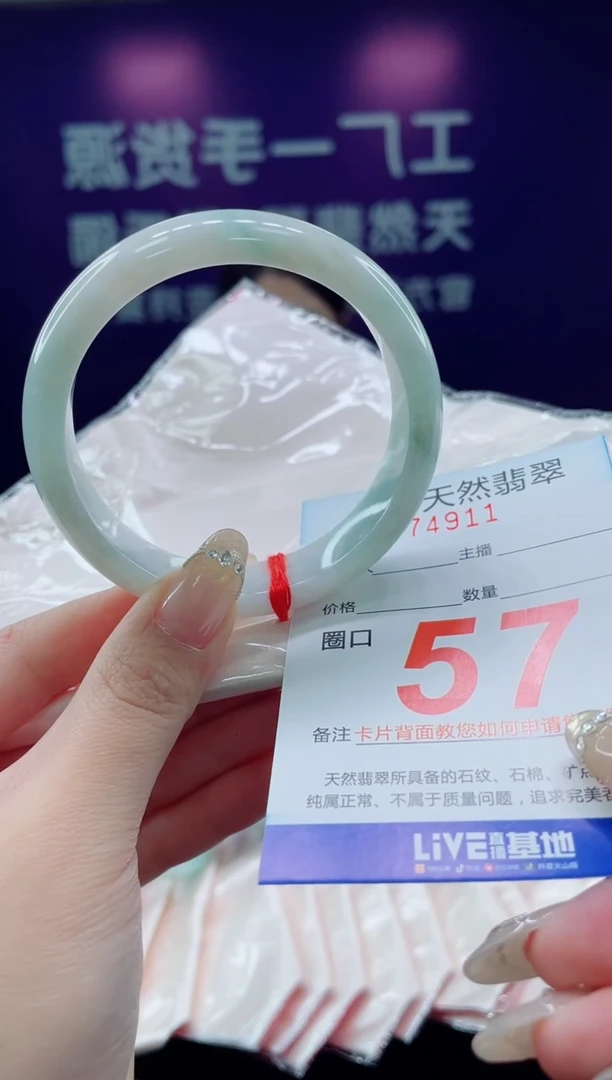 未镶嵌手镯翡翠100天然翡翠手镯