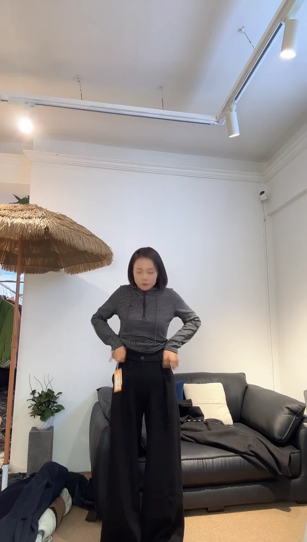 卓约姿色卫裤5996黑S
