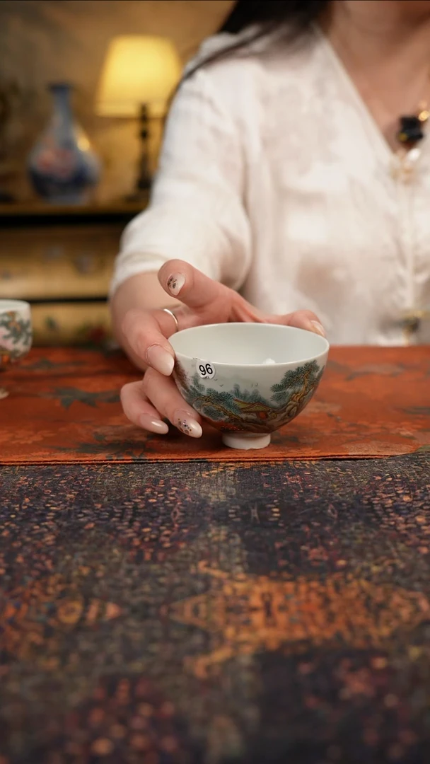 杯景德镇陶瓷杯碗柴烧多人