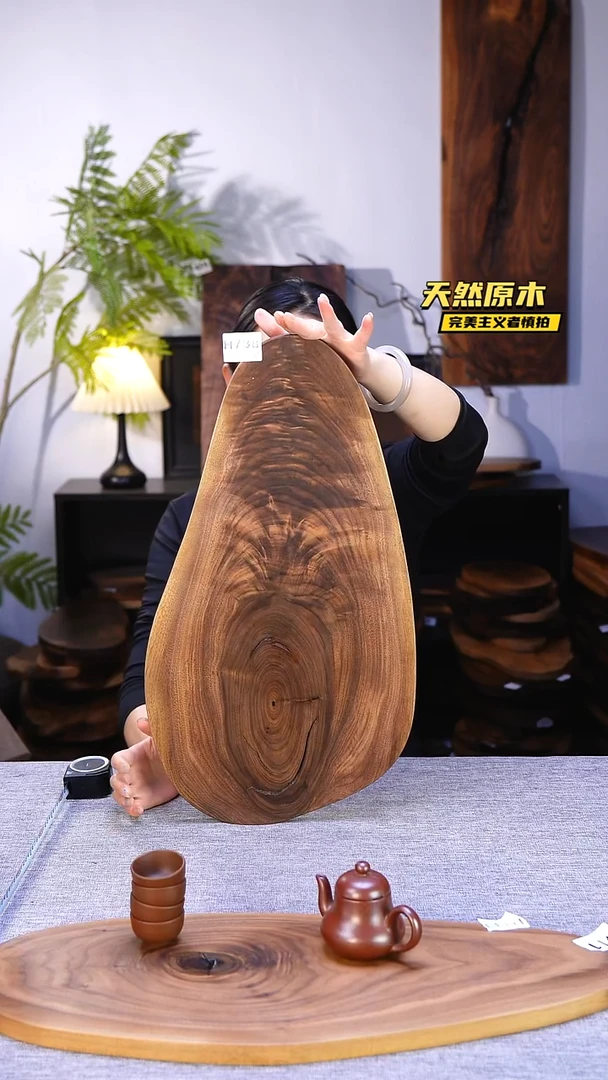 木北美黑胡桃原木.干裂疤结不属于商品质量问题完美主义者慎拍