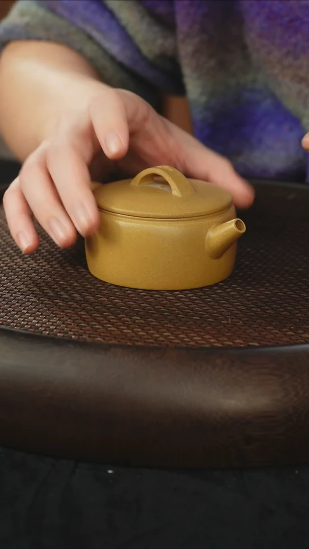 茶壶紫砂汉瓦  黄金段泥