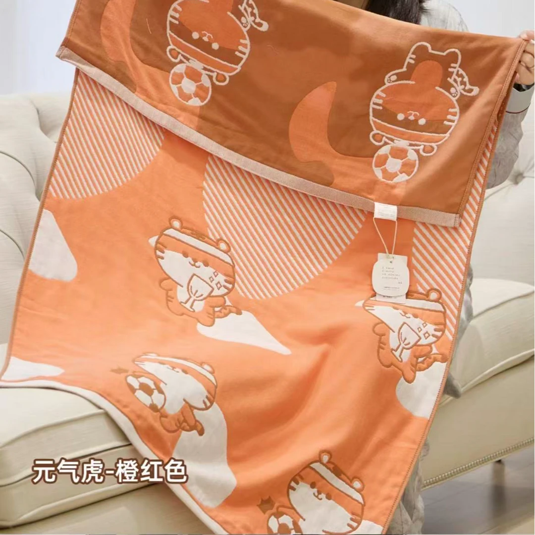 雅赞【特价不退不换70*140三层纱布浴巾】柔软亲肤吸水透气