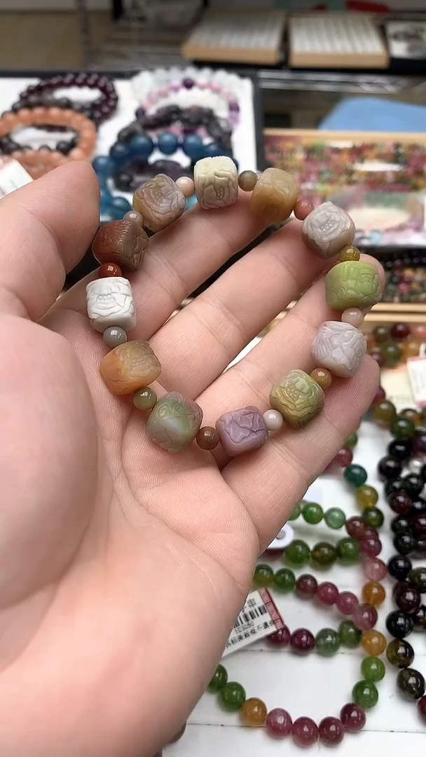 【闪购商品】玛瑙/玉髓手链未镶嵌手链67
