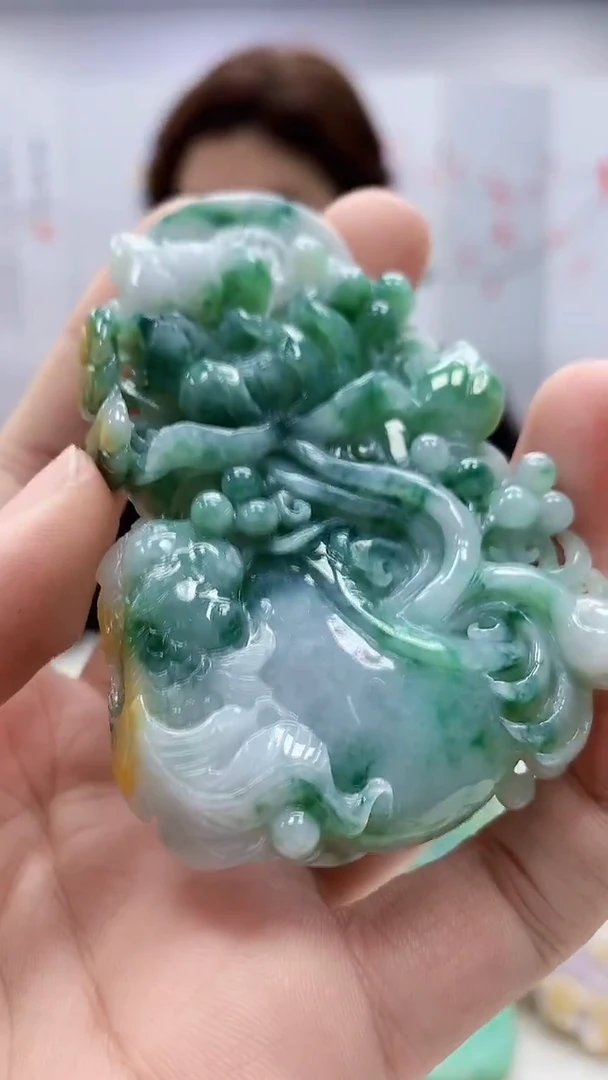 定制翡翠未镶嵌4829bb-毛货挂件31