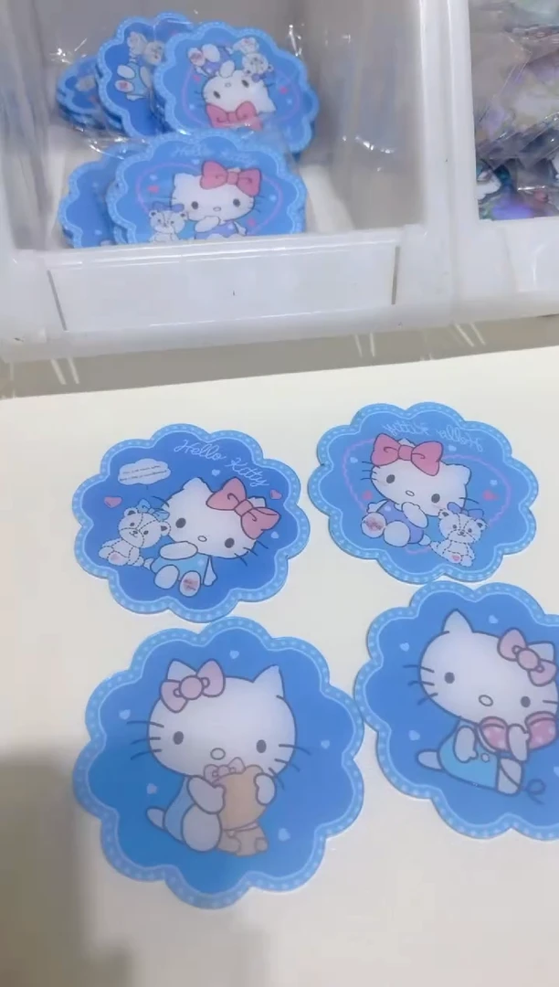 【9号】彩金极光蓝KT系列杯垫4个一套