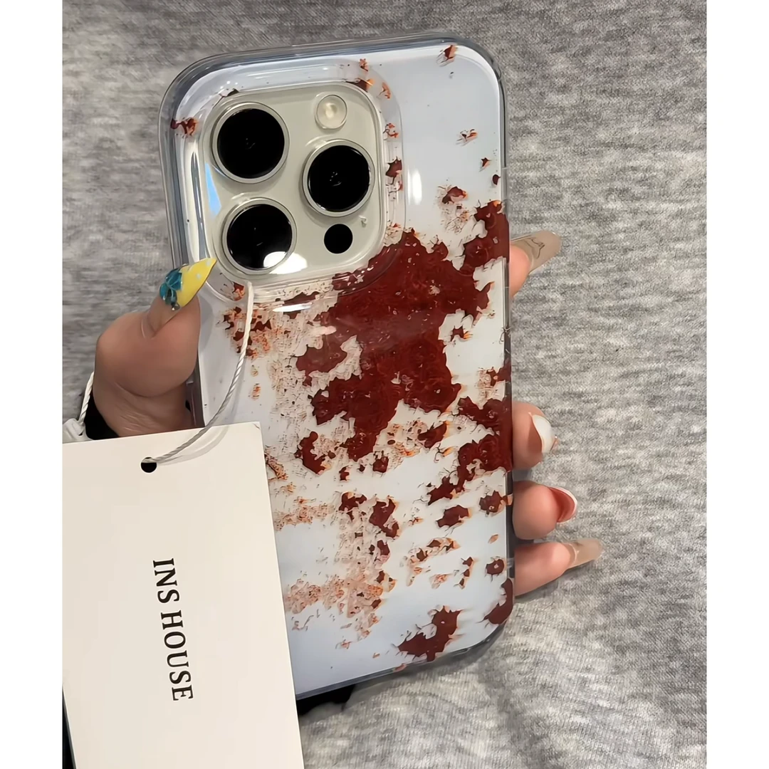 七壳子锈迹斑斑适用苹果华为vivo小米oppo女款iphone15/16/14