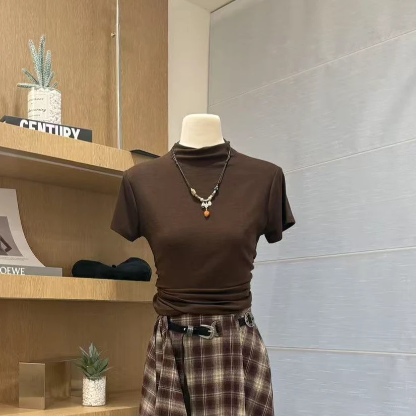 【假日穿搭】小众设计感纯欲显瘦上衣-6073