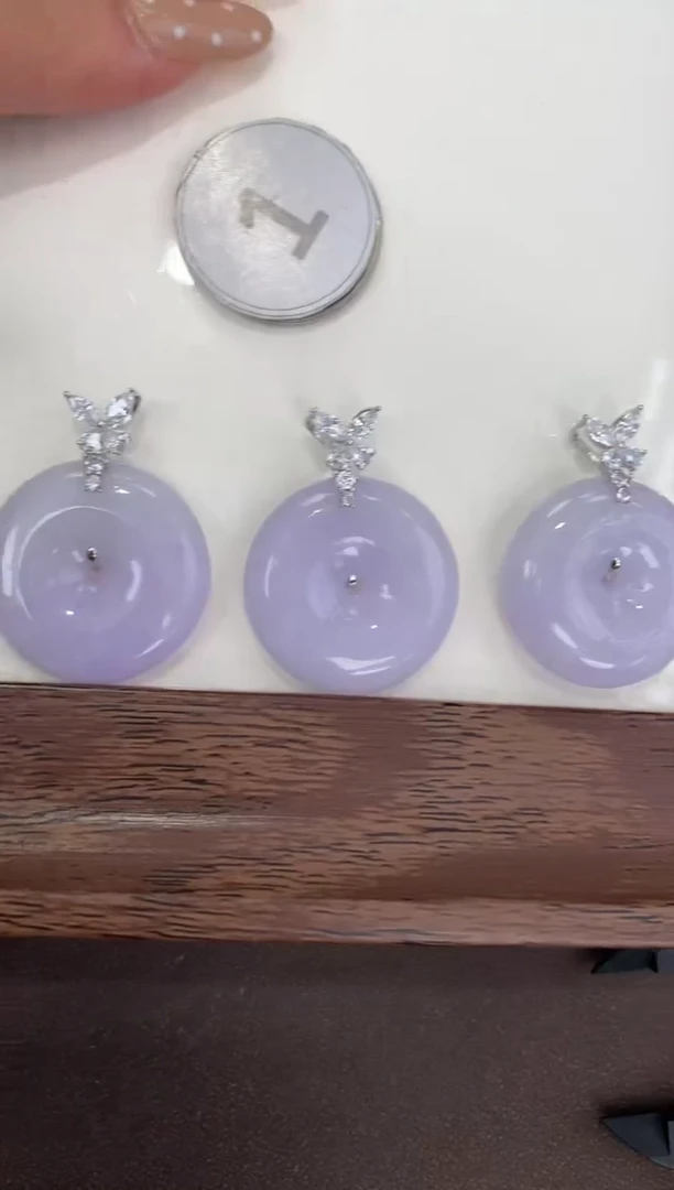 颈饰银S925镶嵌翡翠天然缅甸a货翡翠(多样性发其一)