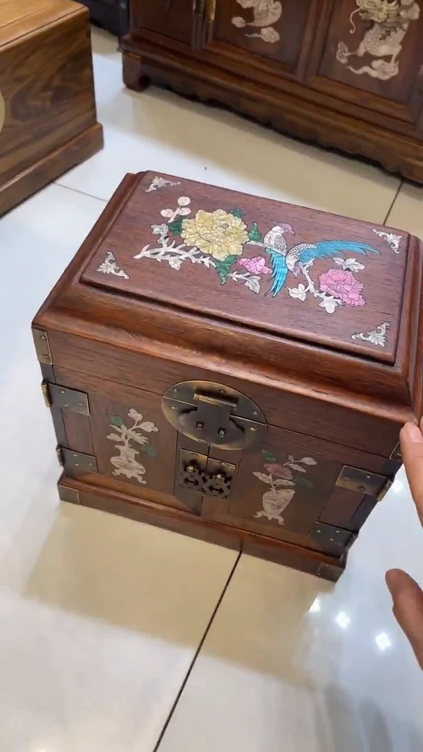 【闪购商品】木锦上添花螺钿官箱