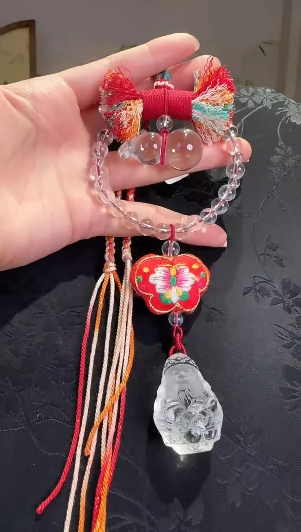 未镶嵌手绳水晶财神