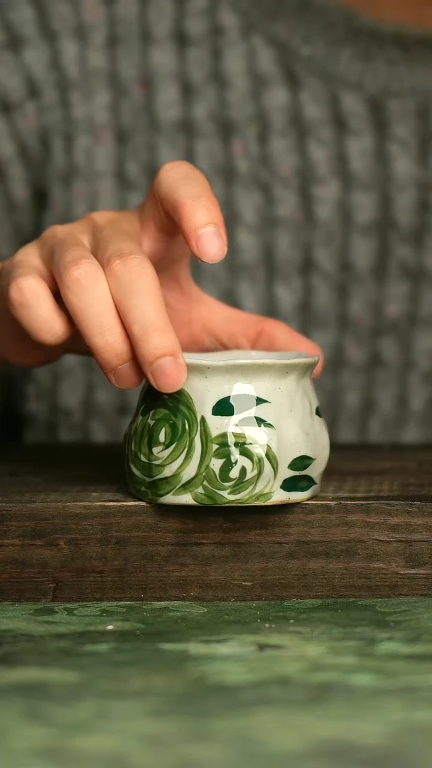 青诗集手工手绘瓷器