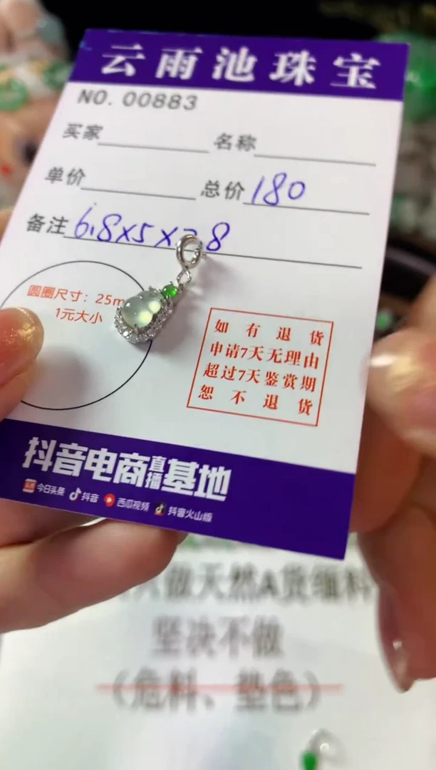 颈饰银S925镶嵌翡翠翡翠