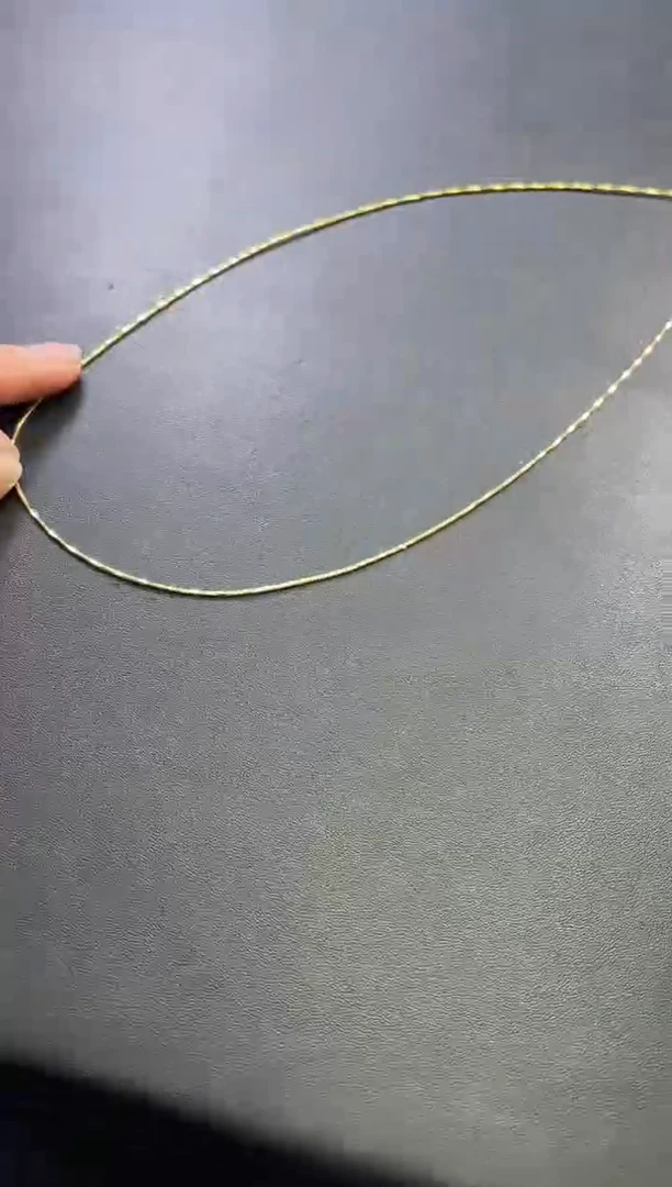 无链子925银?****?金色S925银链子