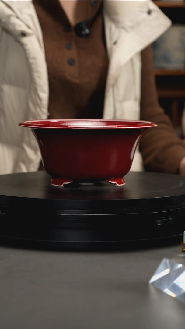 【闪购商品】高温杨色釉盆高温杨色釉盆