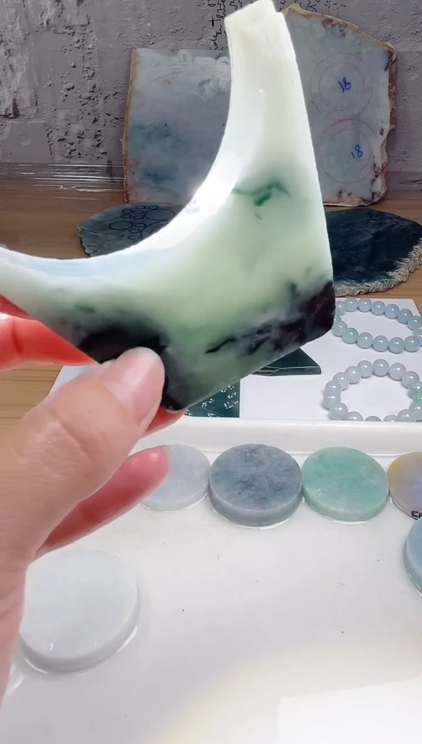 裸石翡翠天然翡翠A货石 南 090