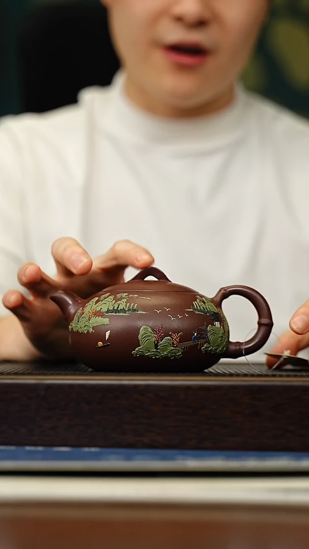 茶壶紫砂宜兴原矿 手工 紫砂壶容量320CC