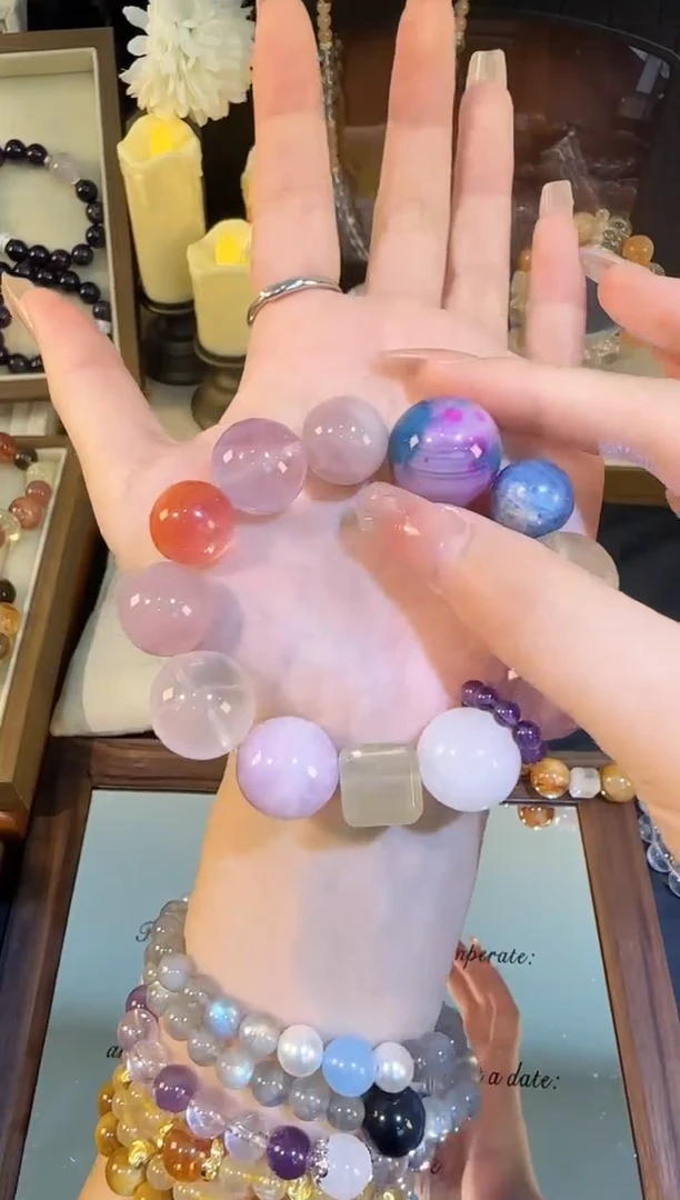 羽毛紫玛瑙紫兔毛紫锂云母